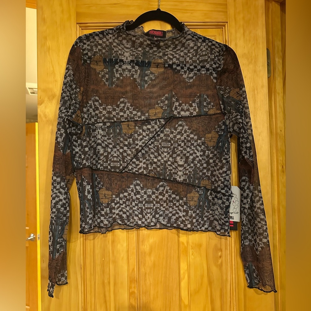Rock&Roll Denim x West Desperado Mesh Top